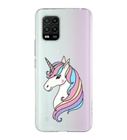 Xiaomi Mi 10 Lite Uyumlu Kapak Unicorn Tasarımlı Şeffaf Silikon Kılıf