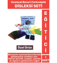 Premium Özel Eğitim Duyusal Uzamsal Beceri Farkındalık Okuma Yazma Geliştirici DİSLEKSİ SETİ