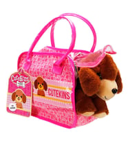 Taşıma Çantalı Peluş Köpek
