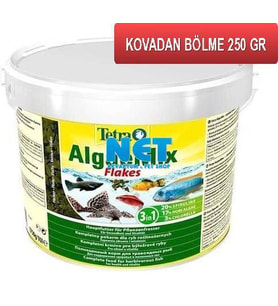 Tetra Algae Mix Flakes 250 gr.  SKT:11/2026 Kovadan Bölme Orjinal Anadolu Pet Ürünüdür