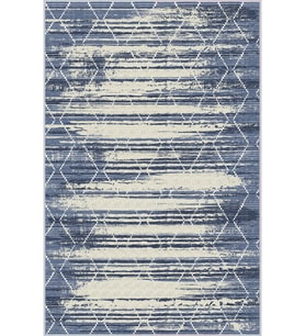 Eliana Home Baskılı, Yıkanabilir Kaymaz Taban Salon Halısı LNA1619 100x150 cm (Mavi)