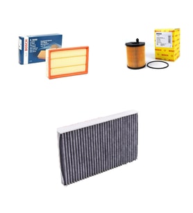Bosch Filtre Bakım Seti Citroen DS DS4 4 1.6 e-Hdi Dizel 2010-2015 Hava + Yağ f. + Polen Filtre Sardes