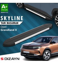 S-Dizayn Opel Grandland X 2 Hybrid Skyline Aluminyum Yan Basamak 183 Cm 2024 Üzeri A+ Kalite