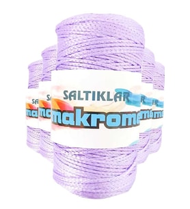 5 Adet Polyester Makrome İpi 3200 Lila 100 gr