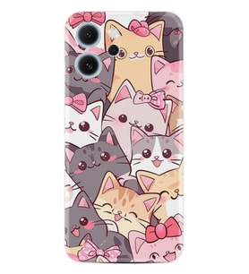 Oppo Reno 14F Kılıf Boutique Baskılı Resimli Harika Kediler Pcode -077