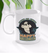 BK Gift Happy Halloween Tasarımlı Beyaz Kupa Bardak-7