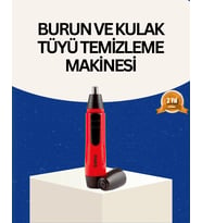 Raks Kırmızı Tüy Temizleme Kulak Burun Pilli Ergonomik