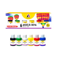 Akrilik Boya Klasik Ana Renkler 6 Renk (6x25 ml) 1 Paket Adel Akrilik Boya Ana Renkler 6*25 ml 1 Paket (Karışık)