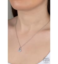Union Swarovski Zirconia Kadın Kuğu Gümüş Kolye