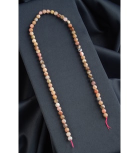 Pembe Opal Doğal Taş Parlak Pembe Küre Kristal Kesim 6mm Dizi [AA]