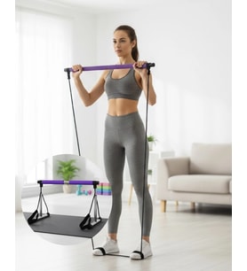 Mey İthalat® Pilates Bar Egzersiz Aleti Bilek Destekli Çok Yönlü Kullanım