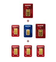 Nadir Gold 24 Ayar 16,5 Gram Altın (2 Ad 5 Gram Altın + 1 Ad 2,5 Gram Altın + 4 Ad 1 Gram Altın )