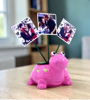 Size Özel Tasarım 3 Fotoğraflı Sevimli Kaplumbağa Biblosu Kişiye Özel El Yapımı Hediye (Model 3)