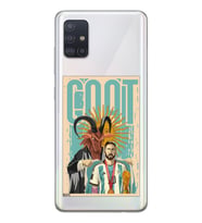Samsung Galaxy A71 Uyumlu Lionel Messi Desenli Şeffaf Telefon Kılıfı