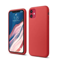 Apple iPhone 11 İçi Kadife Silikon Kılıf Kırmızı