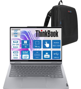Lenovo Thinkbook 14 2-In-1 G5 Iau Intel Core Ultra 7 255U 24GB Ddr5 2tb SSD Windows 11 Home Dokunmatik 14 Inç Wuxga (1920 x 1200) IPS 300NITS NP21SQ002TTXH11 + Zetta Çanta