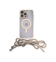 Iphone 12 Kılıf Divo Askılı Magsafe Kapak - Gold