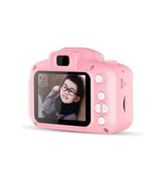 Unisex Çocuk Pembe Mini 1080p Hd 16 Sd Kart Kamera İçin Dijital Fotoğraf Ma