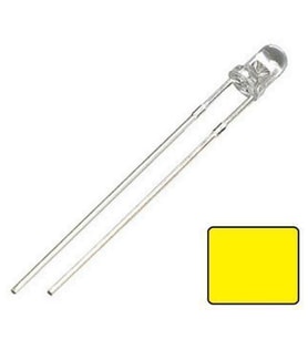 LED 3mm Sarı Şeffaf 10 adet