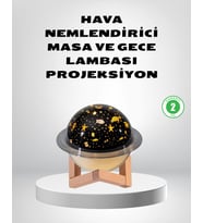 Northcity USB Projeksiyon Gece Lambası ve Hava Nemlendirici – Aromaterapi Destekli Mini Taşınabilir Kuru Hava Çözümü