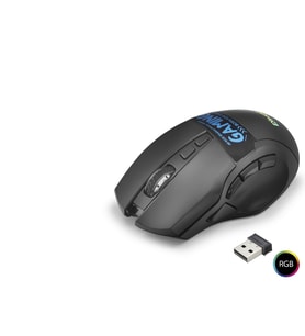 Dual Mode Kablosuz Mouse 2400 Dpi 9 Tuş 500Hz Rgb - Siyah W10