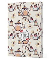 Baykuş 7 - Yan Boyamalı Çizgili Defter