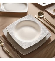 Karaca Square Bone Bridal 60 Parça 12 Kişilik Yemek Takımı