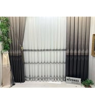Lexroo Titus Fj632145 V-5329 Kahve 1/3 Sık Pileli Fon Perde 80 x 270