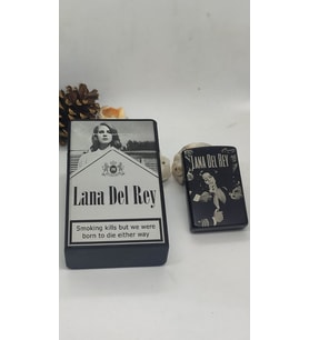 LANA DEL REY İŞLEMELİ SİGARA KUTUSU VE ÇAKMAK SET