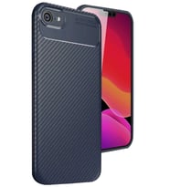 iPhone 16E Kılıf Auto Focus Karbon Kapak - Lacivert