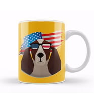DOG İndependence Day 4th Of July Gift Celebration Patriotic Kupa Bardak Porselen