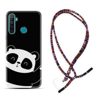 Realme 5i 5 Pro 6i 7 Pro 8 Kılıf Boyun Asklı Rasta Silikon Bay Bay Panda 1784