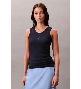 Calvin Klein Kadın Modal Fitilli Mavi Bluz LV044C900G-CEF