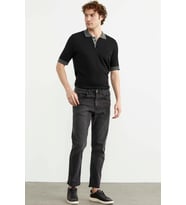 Skinny Fit Normal Bel Jean Pantolon - Koyu Gri