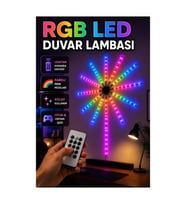 Telefon Kontrollü RGB LED Duvar Lambası – Uzaktan Kumandalı Ortam Aydınlatması