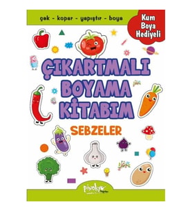 Çıkartmalı Boyama Sebzeler
