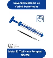 #ElPompası Metal El Tipi Hava Pompası 30 PSI Mini Bisiklet Lastik Top Şişirme Pompası Alüminyum Gövd