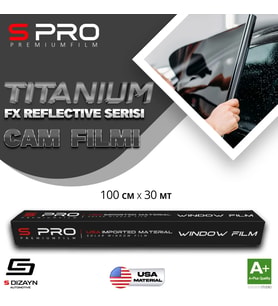 S Pro Cam Filmi Nano Titanium FX Seris 2PLY %50 50cm/30mt