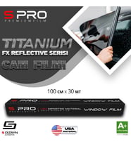 S Pro Cam Filmi Nano Titanium FX Seris 2PLY %50 50cm/30mt