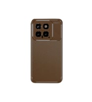 Durukar® Mi 14T Kılıf Auto Focus Karbon Kapak - Kahverengi