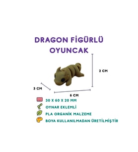 Ejderha Figür - 3D Fantastik Karakter Oyuncak