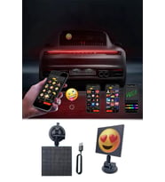 Oto Led Ekran Emoji Ekranı Bluetooth Telefon Kontrol Animasyonlu Arka Cam Led