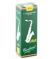 Vandoren SR2735 Java Green Tenor Saksafon Kamışı No: 3.5 (Profesyonel/Caz) - 5'li Paket  Klasik Tenor Sesi, Güçlü Projeksiyon ve Mavi Kutu Karakteri