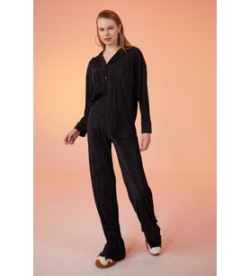 Markano Comfy Oversize Gömlek Siyah