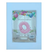 O Harf Pembe Kalp Desenli Folyo Balon 26" 65 cm parti, doğum günü