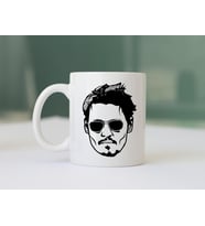 Johnny Depp Silüet  Baskılı Kupa Bardak
