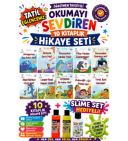 1. Sınıf Öğretmen Tavsiyeli Okumayı Sevdiren 16 Sayfa 10 Kitaplık Hikaye Seti-4 (Slime Set Hediyeli)
