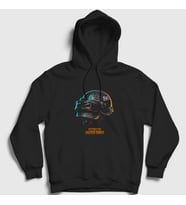 Presmono Unisex Siyah Kask Pubg Kapüşonlu Sweatshirt 30506tt
