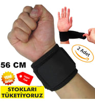 Bilek Ağrısı Bandajı - El Bilek Bandajı - 2 Adet - Ayarlanabilir Bileklik - Sporcu Bilek Bandajı