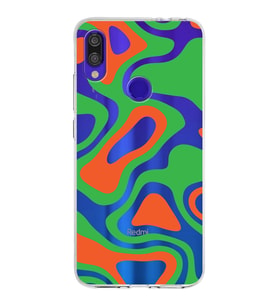 Xiaomi Redmi Note 7 Pro Uyumlu Kapak Renkli Desen Tasarımlı Şeffaf Silikon Kılıf